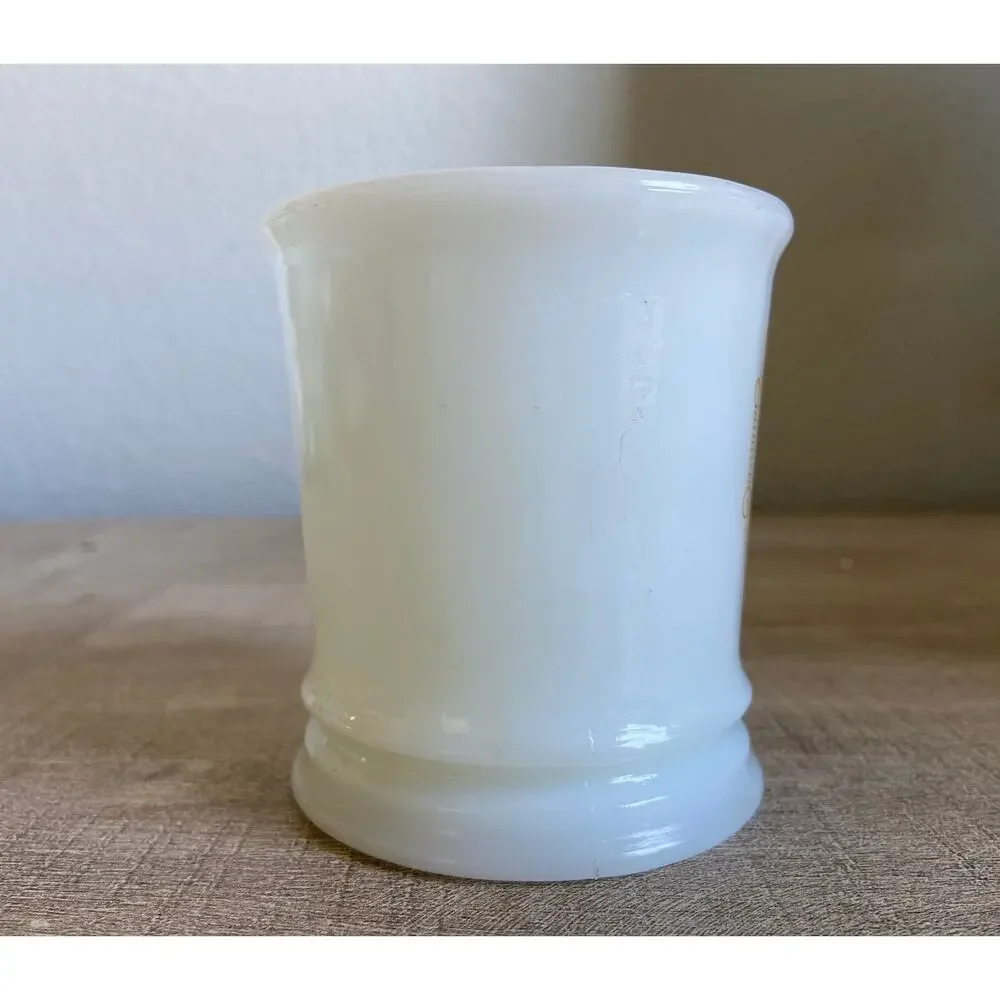 Vintage Avon Train Steam Engine Locomotive Milk Glass Mug Shaving Mug